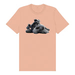 T-shirt Dog graphic 0035 - Peach