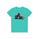 T-shirt Dog graphic 0035 - Teal
