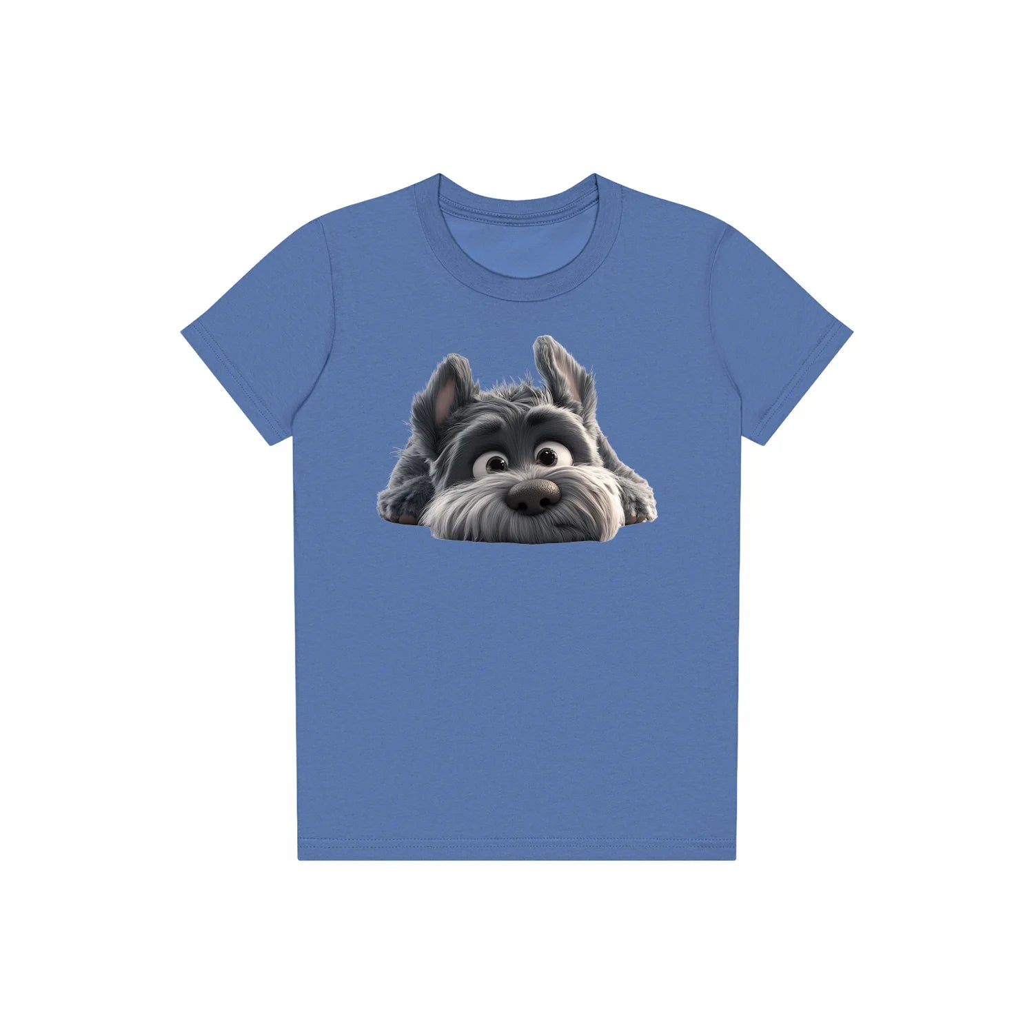 T-shirt Dog graphic 0036 - Columbia Blue