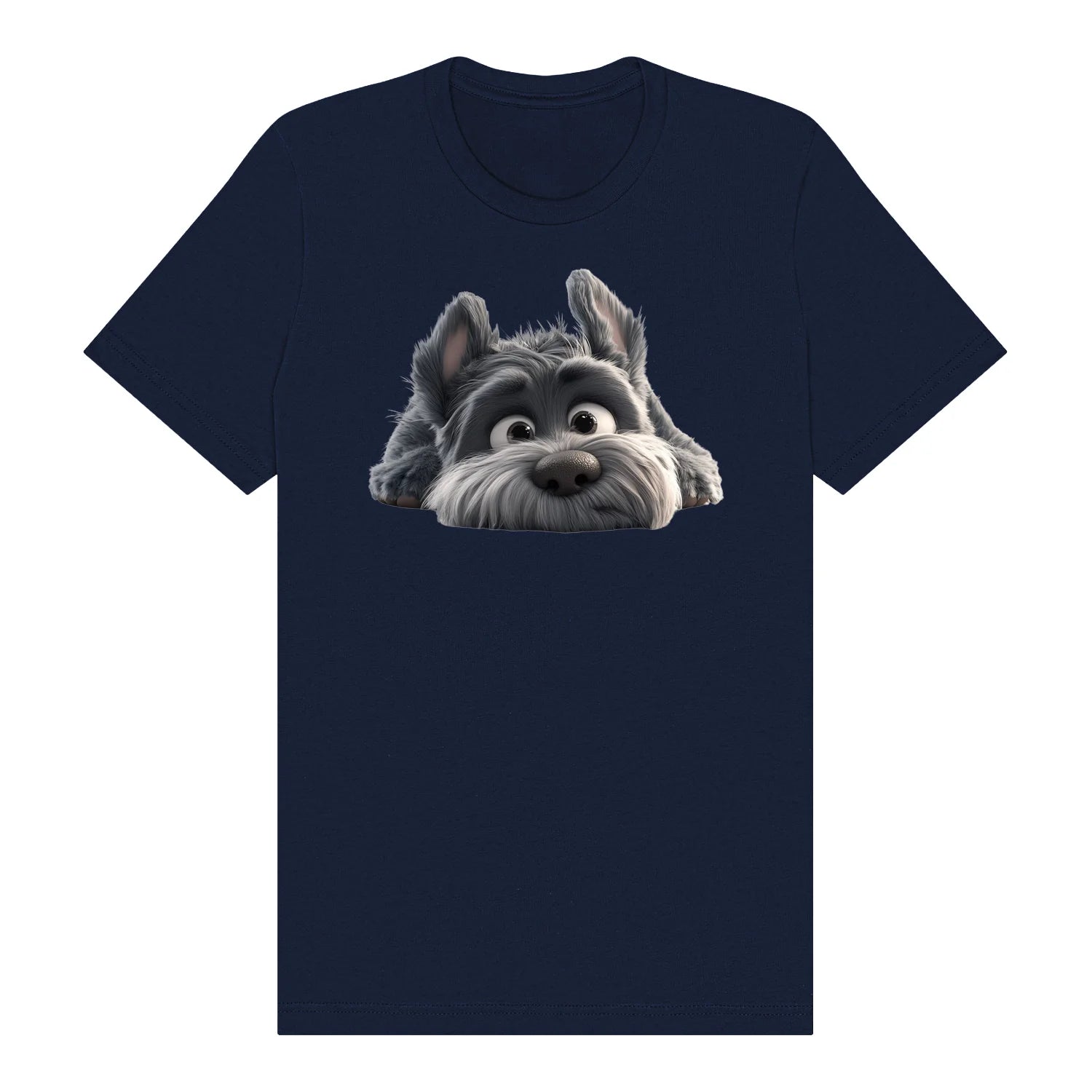 T-shirt Dog graphic 0036 - Navy