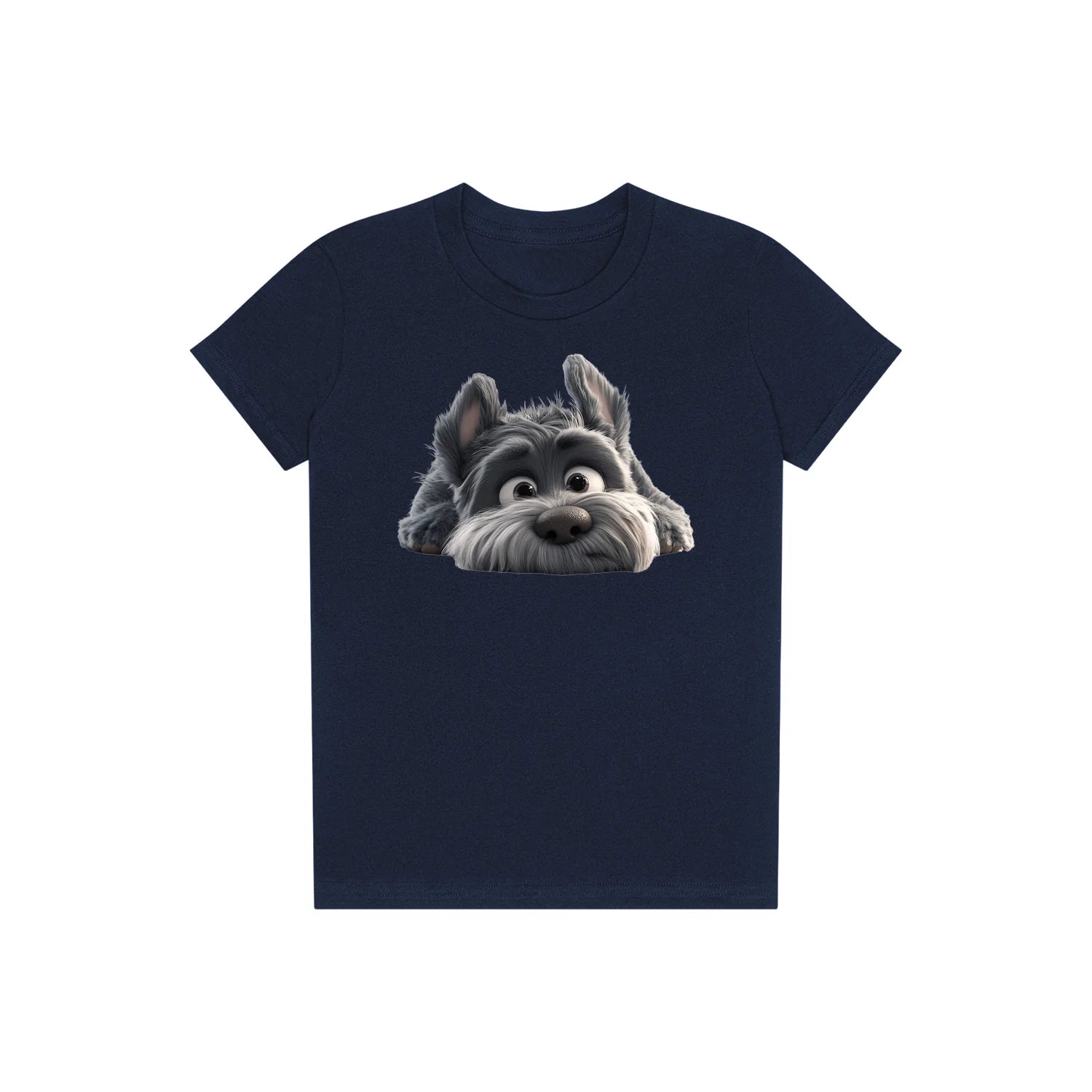 T-shirt Dog graphic 0036 - Navy