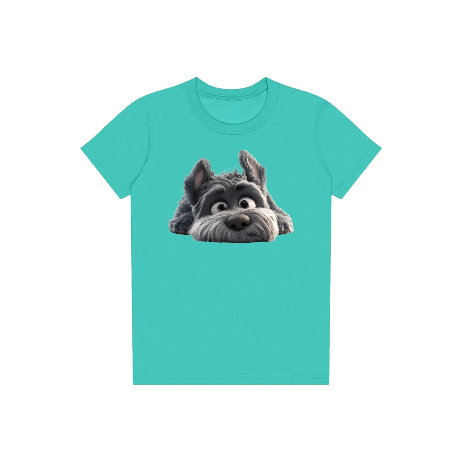 T-shirt Dog graphic 0036 - Teal