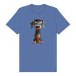 T-shirt Dog graphic 0037 - Columbia Blue