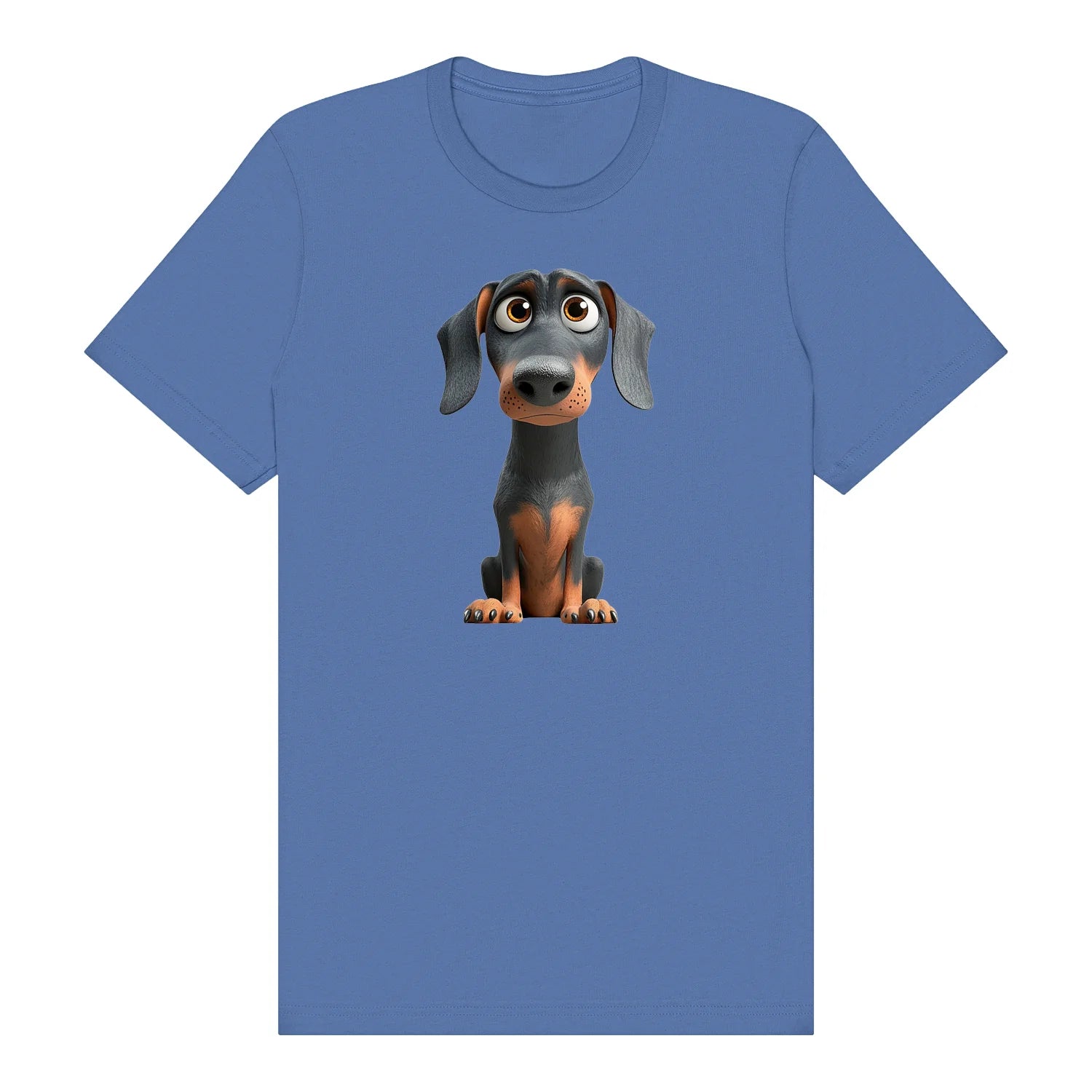 T-shirt Dog graphic 0037 - Columbia Blue