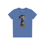 T-shirt Dog graphic 0037 - Columbia Blue