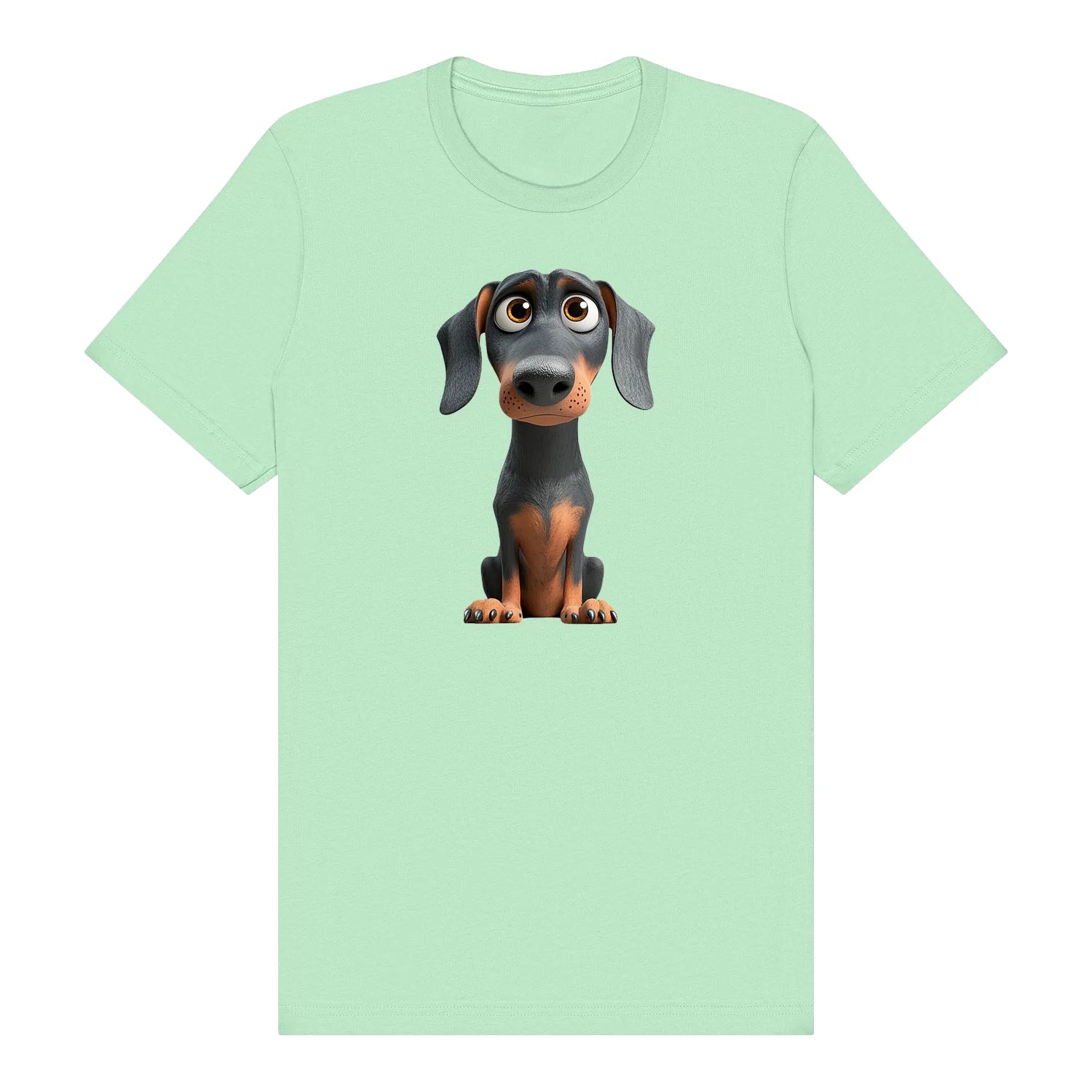 T-shirt Dog graphic 0037 - Mint