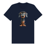 T-shirt Dog graphic 0037 - Navy