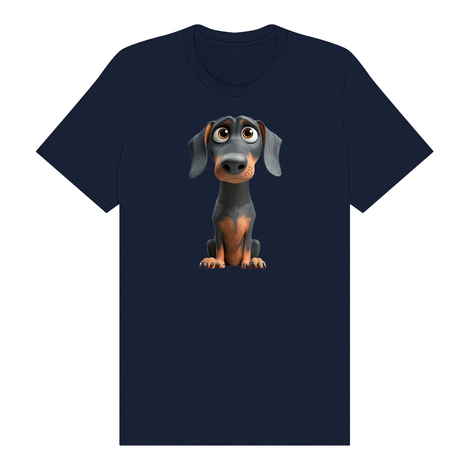 T-shirt Dog graphic 0037 - Navy