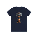 T-shirt Dog graphic 0037 - Navy