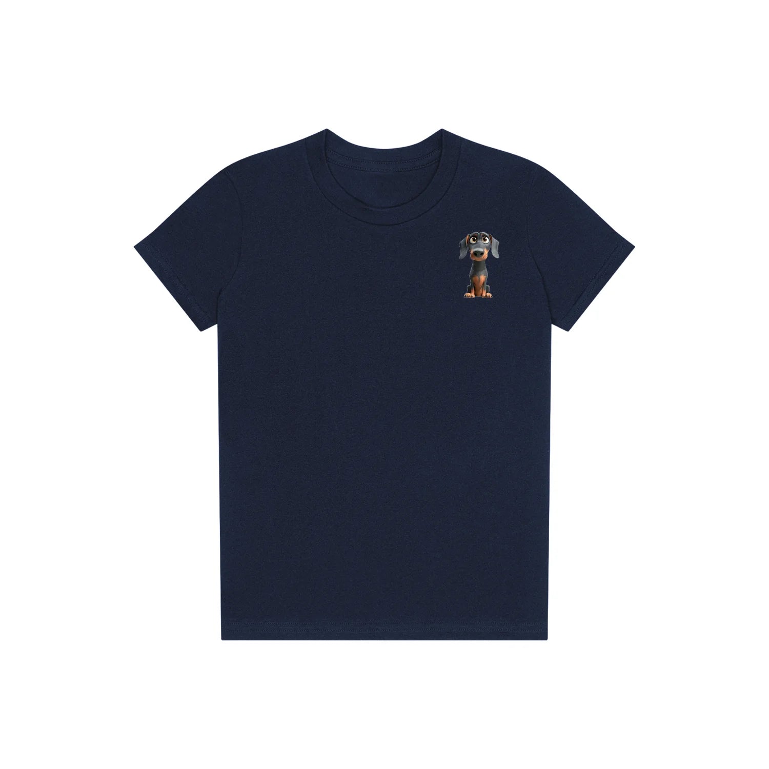 T-shirt Dog graphic 0037 - Navy