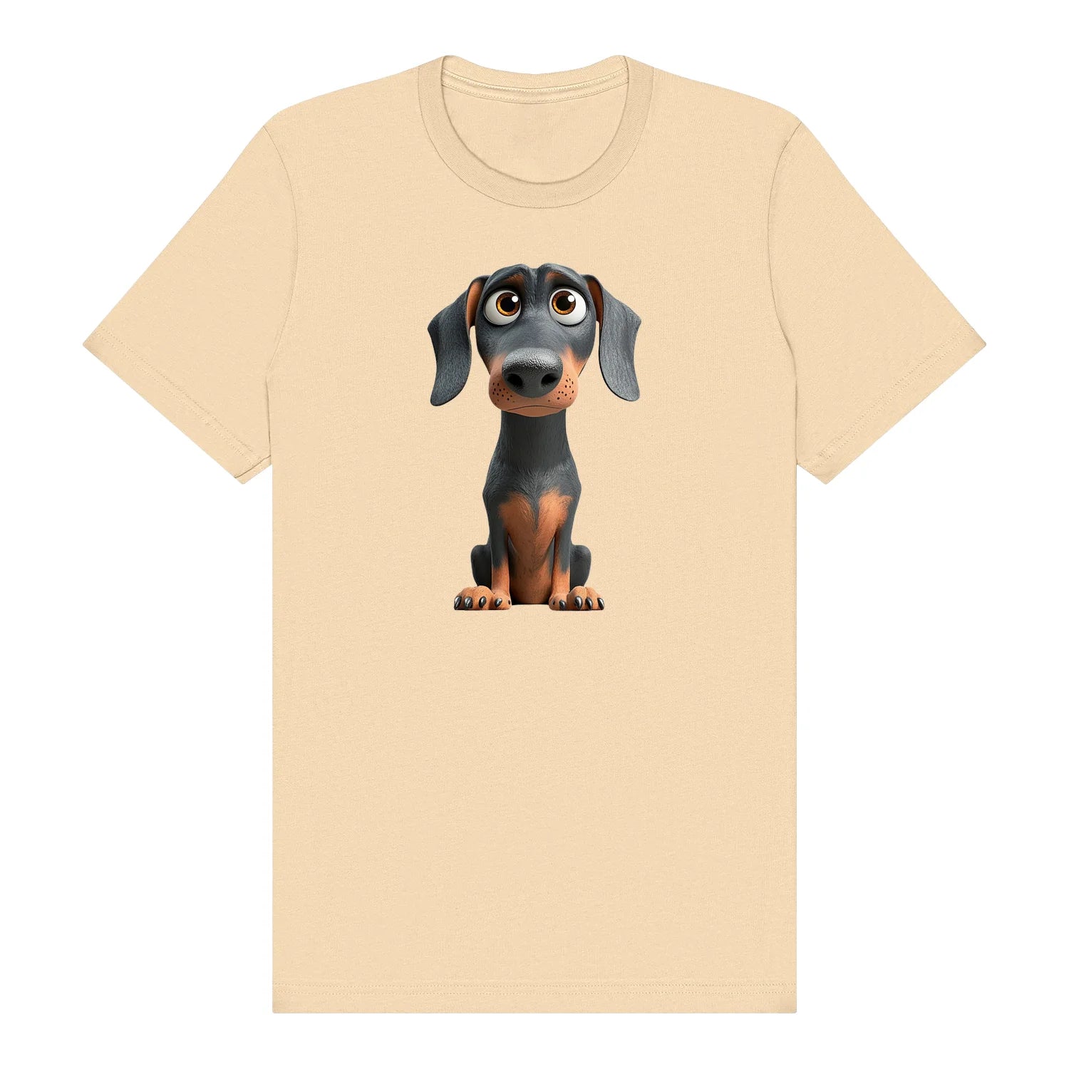 T-shirt Dog graphic 0037 - Soft Cream