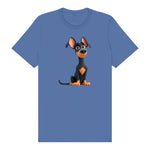 T-shirt Dog graphic 0038 - Columbia Blue