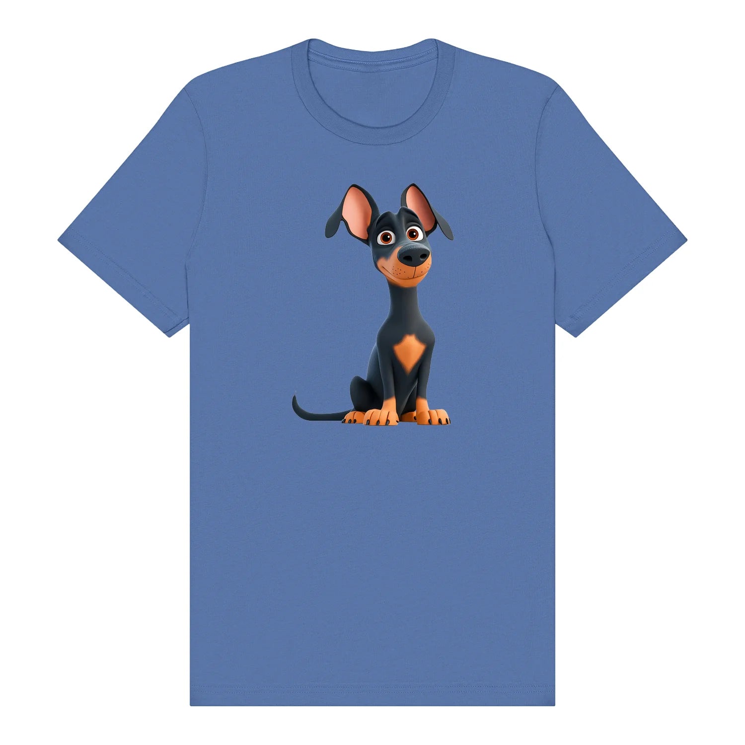 T-shirt Dog graphic 0038 - Columbia Blue