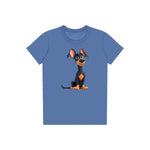 T-shirt Dog graphic 0038 - Columbia Blue
