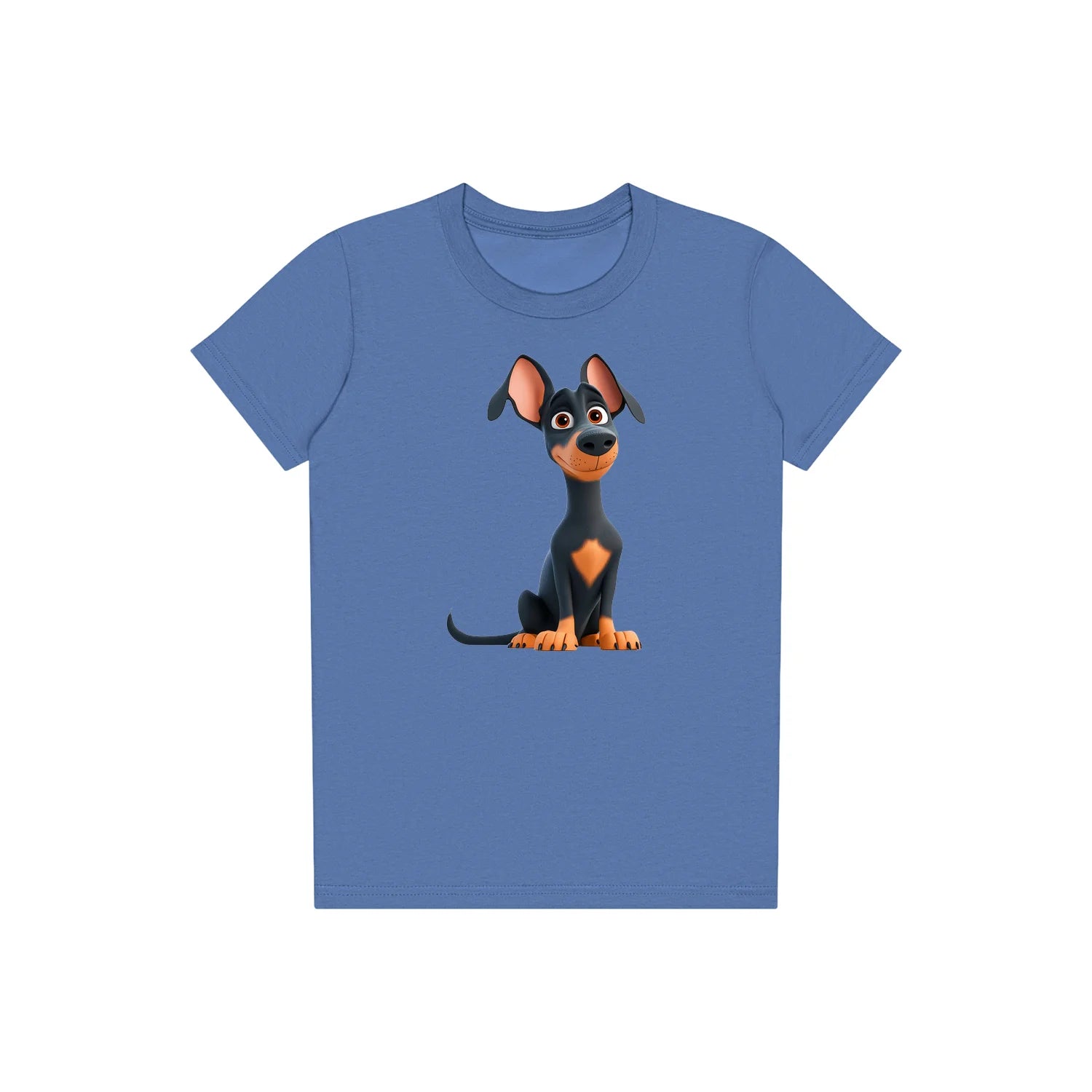 T-shirt Dog graphic 0038 - Columbia Blue