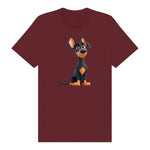 T-shirt Dog graphic 0038 - Maroon