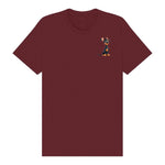 T-shirt Dog graphic 0038 - Maroon