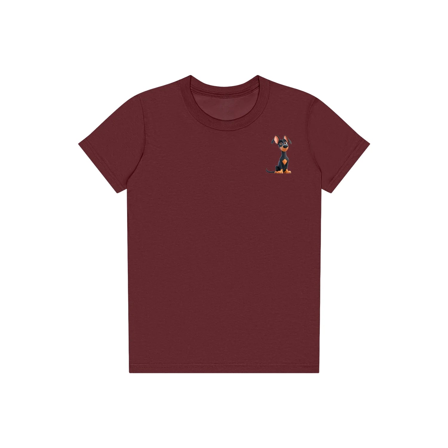 T-shirt Dog graphic 0038 - Maroon