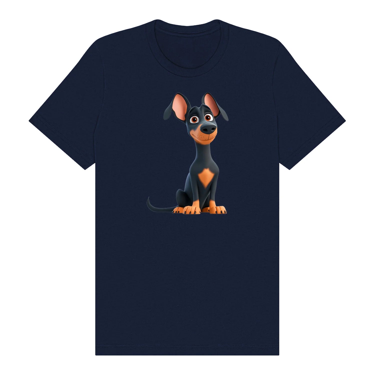 T-shirt Dog graphic 0038 - Navy