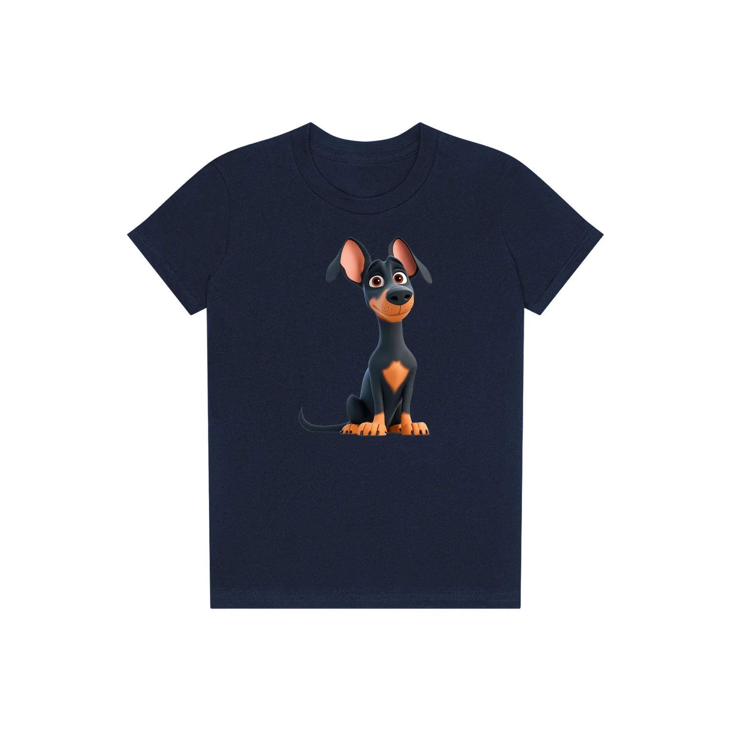 T-shirt Dog graphic 0038 - Navy