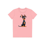 T-shirt Dog graphic 0038 - Pink