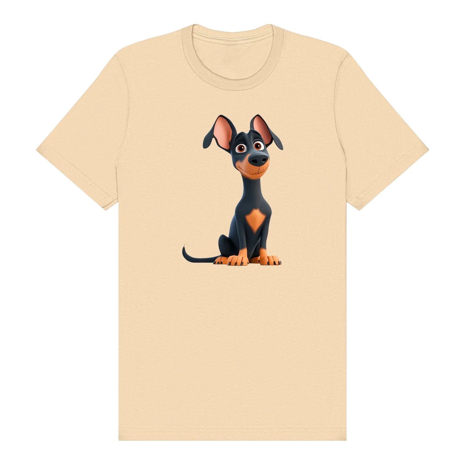 T-shirt Dog graphic 0038 - Soft Cream