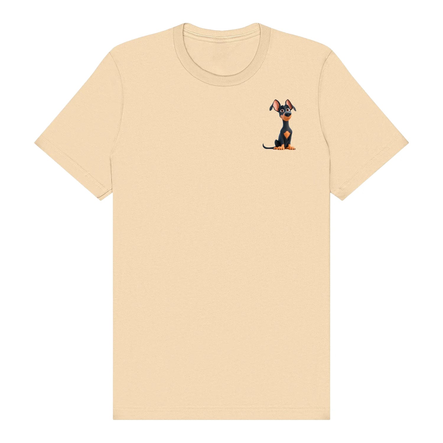 T-shirt Dog graphic 0038 - Soft Cream
