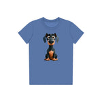 T-shirt Dog graphic 0039 - Columbia Blue