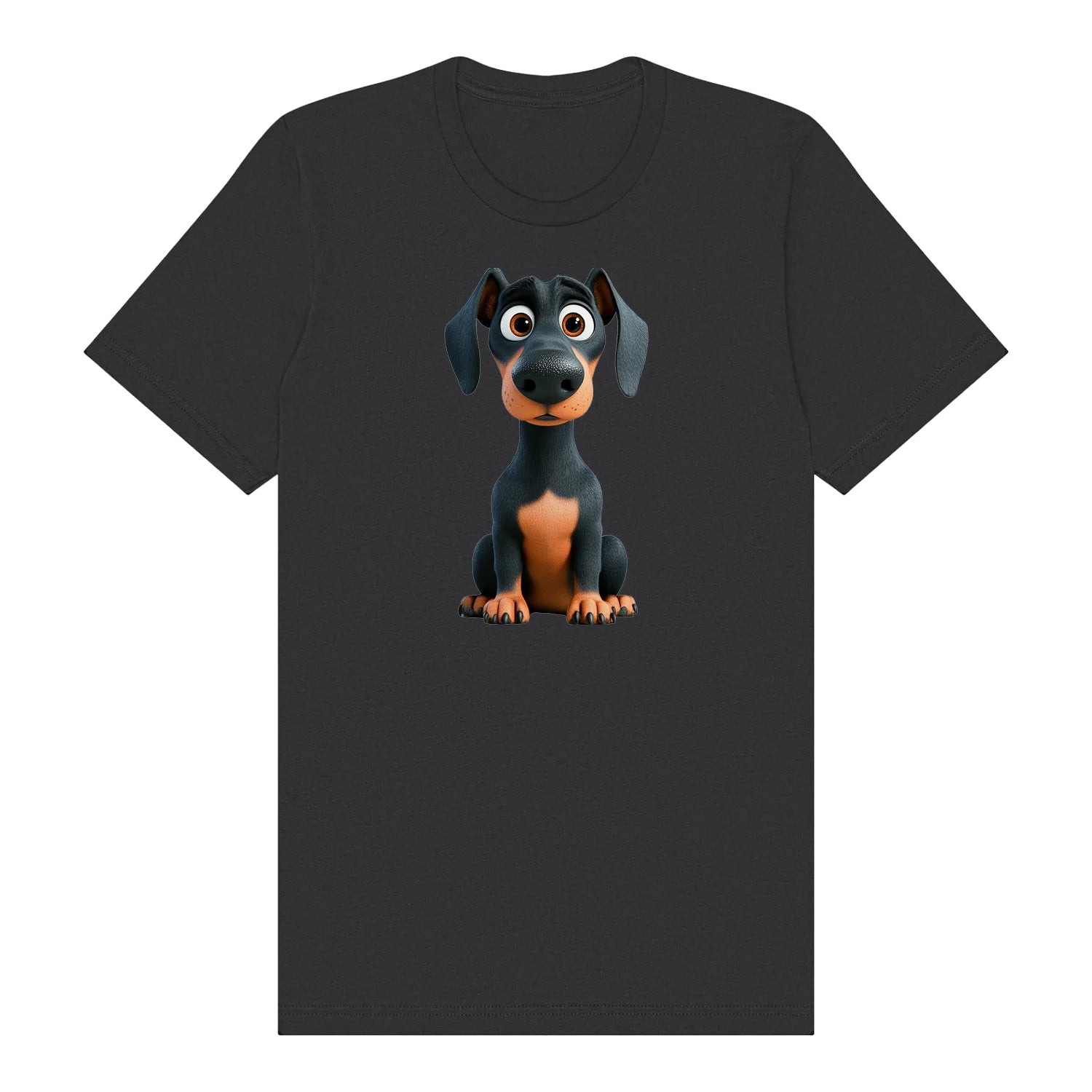 T-shirt Dog graphic 0039 - Dark Grey