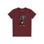 T-shirt Dog graphic 0039 - Maroon
