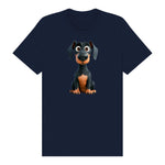 T-shirt Dog graphic 0039 - Navy