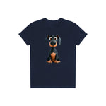 T-shirt Dog graphic 0039 - Navy