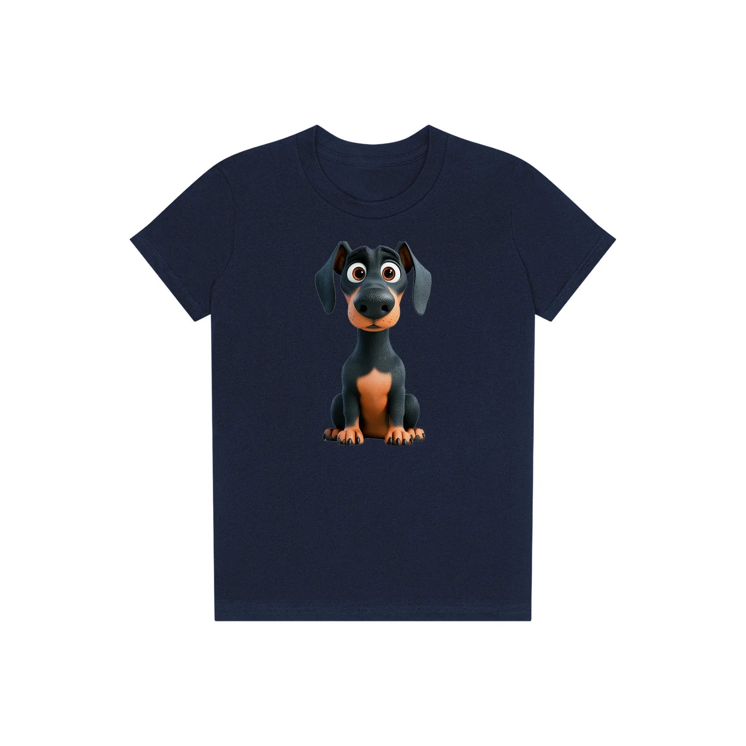 T-shirt Dog graphic 0039 - Navy