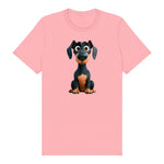 T-shirt Dog graphic 0039 - Pink