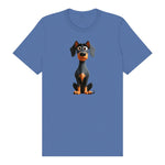 T-shirt Dog graphic 0040 - Columbia Blue
