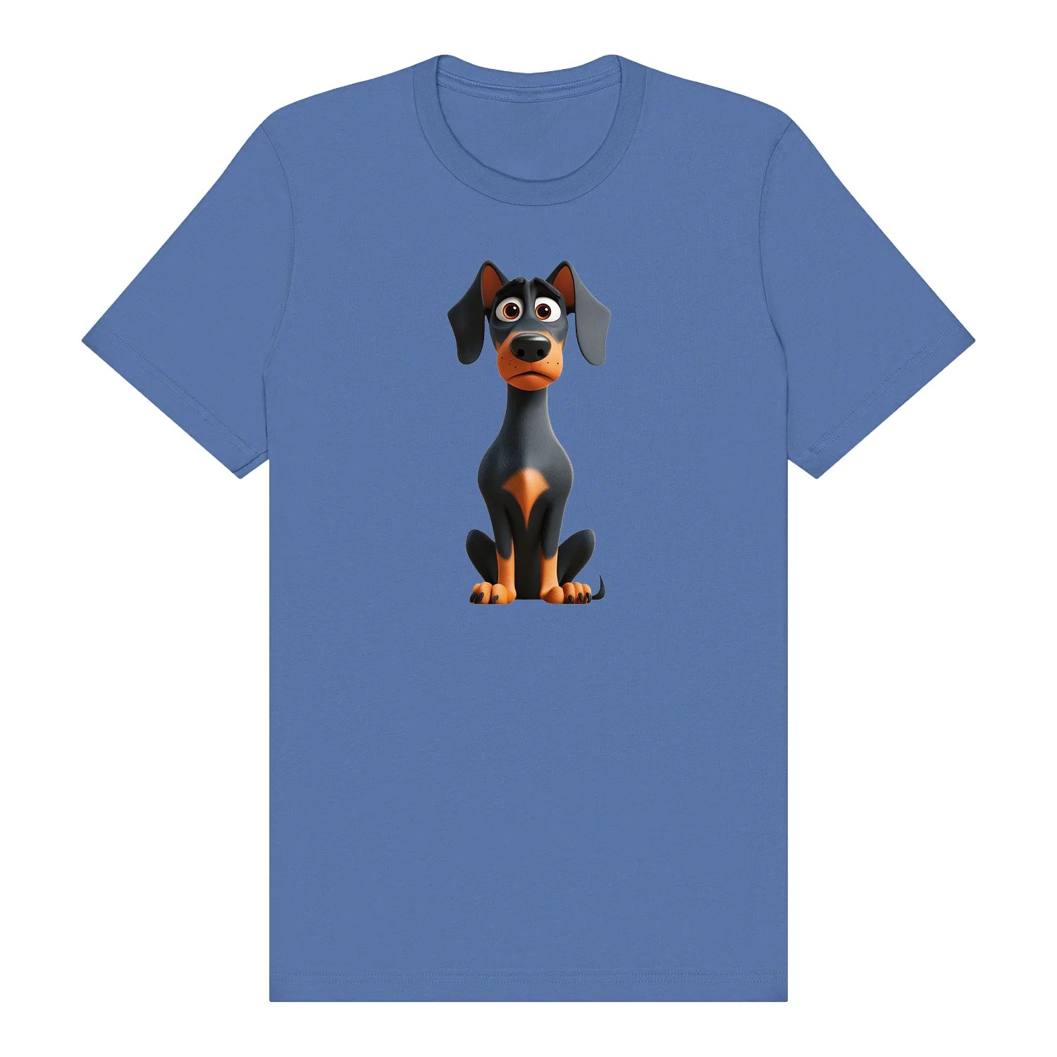 T-shirt Dog graphic 0040 - Columbia Blue