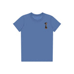 T-shirt Dog graphic 0040 - Columbia Blue