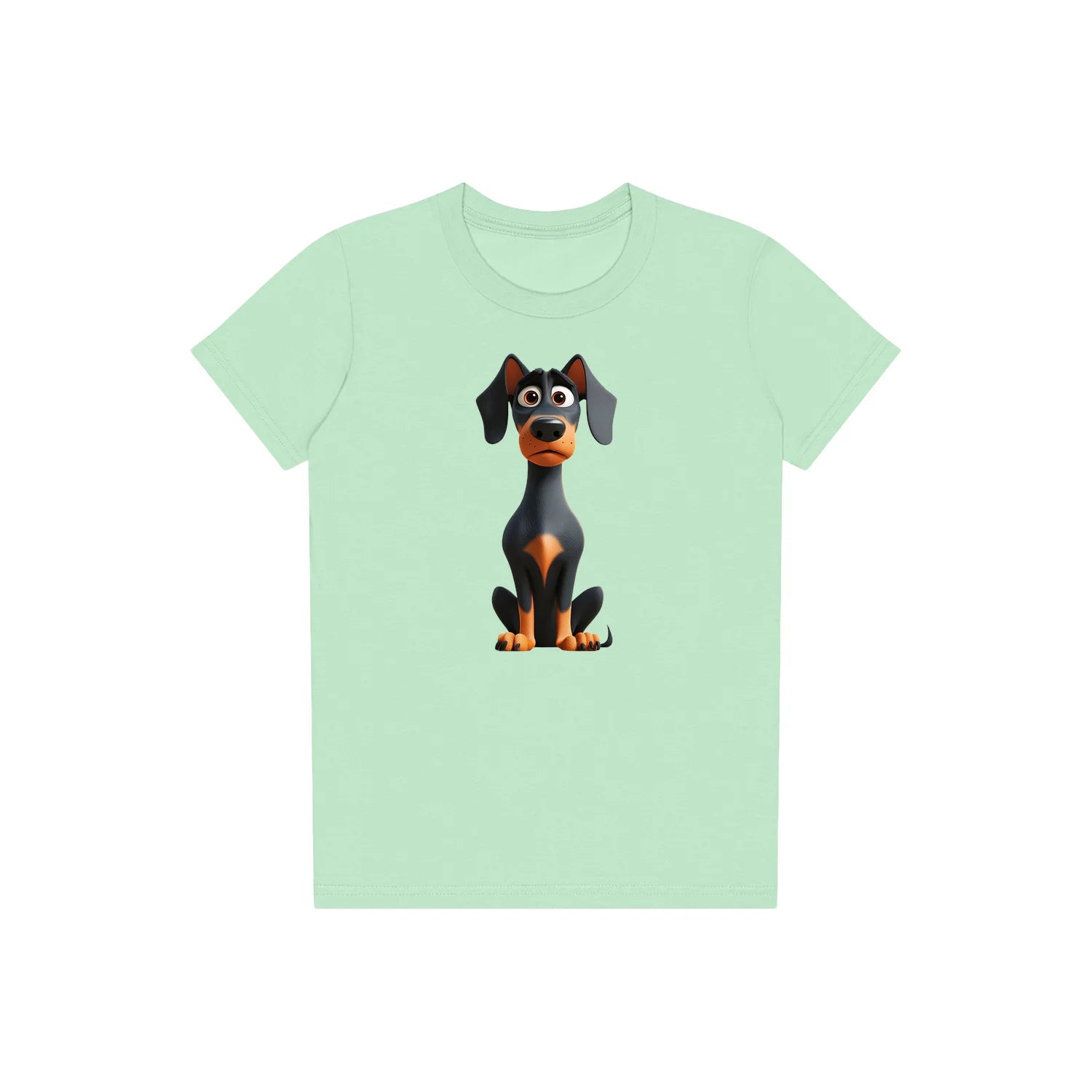 T-shirt Dog graphic 0040 - Mint