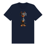 T-shirt Dog graphic 0040 - Navy