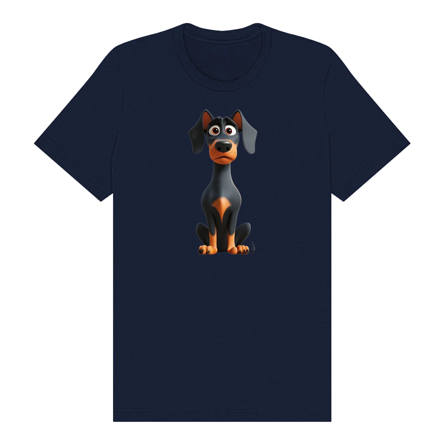 T-shirt Dog graphic 0040 - Navy