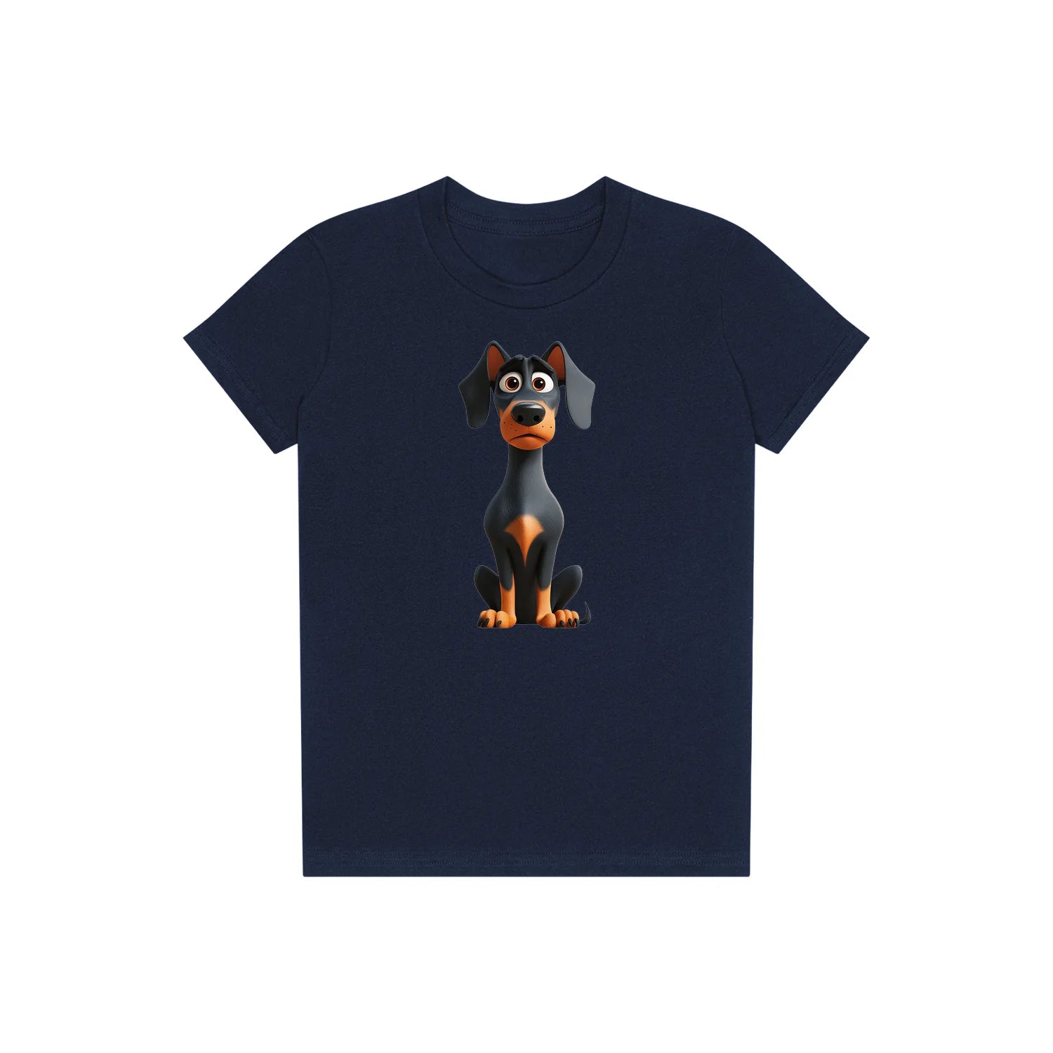 T-shirt Dog graphic 0040 - Navy