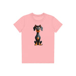T-shirt Dog graphic 0040 - Pink
