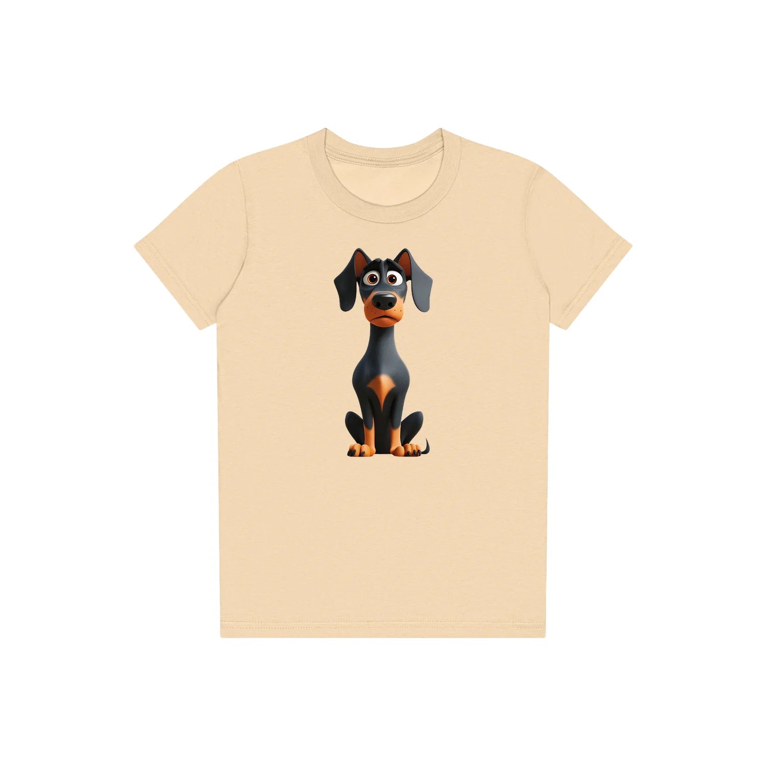 T-shirt Dog graphic 0040 - Soft Cream