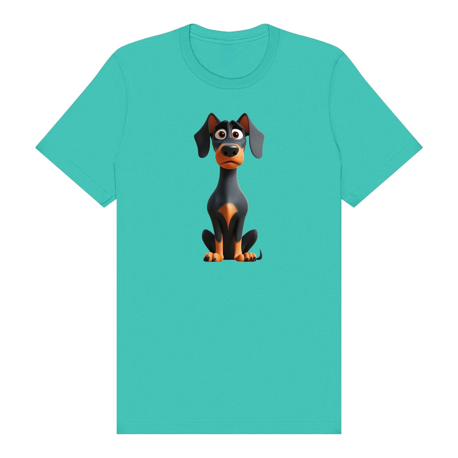 T-shirt Dog graphic 0040 - Teal