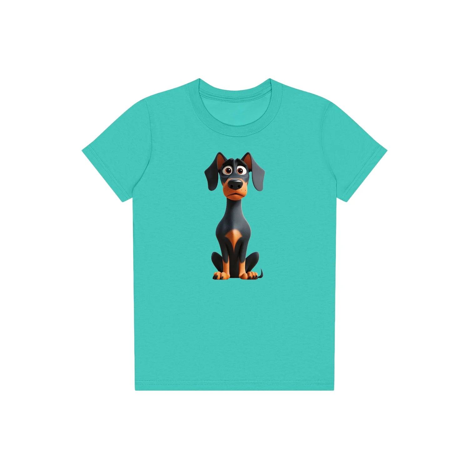 T-shirt Dog graphic 0040 - Teal