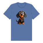 T-shirt Dog graphic 0041 - Columbia Blue