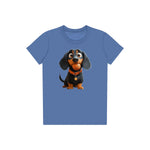 T-shirt Dog graphic 0041 - Columbia Blue