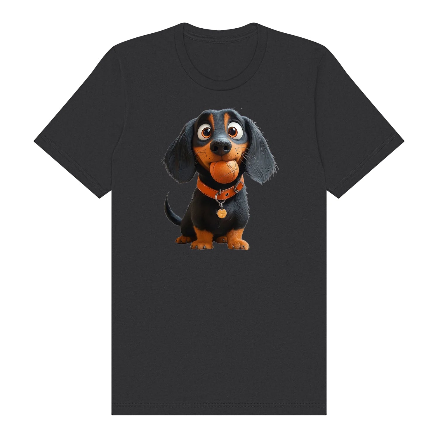 T-shirt Dog graphic 0041 - Dark Grey