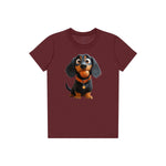 T-shirt Dog graphic 0041 - Maroon