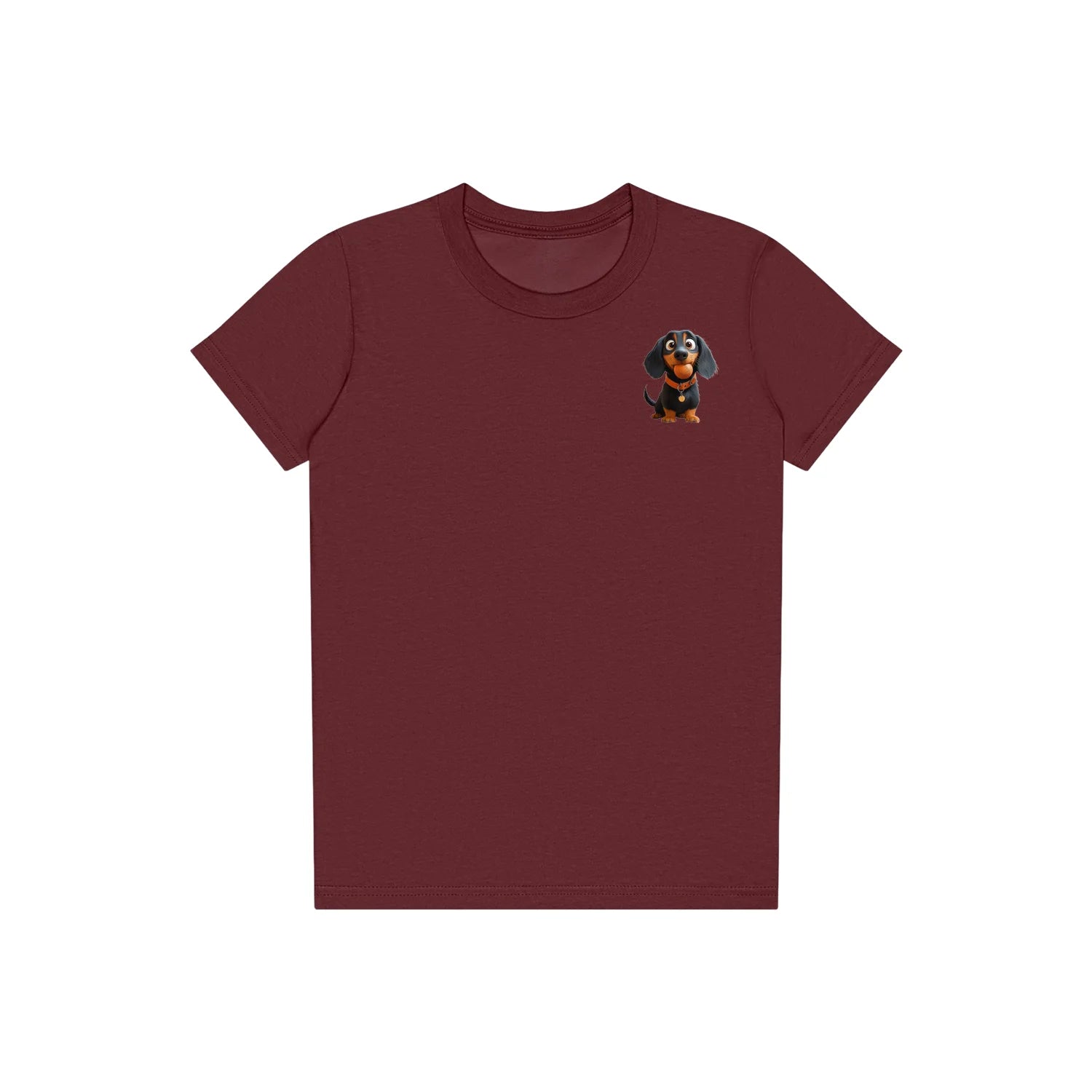 T-shirt Dog graphic 0041 - Maroon